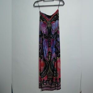 Boston Proper Boho Maxi Dress w/ Jeweled Detail – Size Small